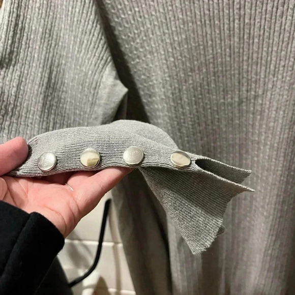 CLAIRE FRANCE Gray knit sweater size 2x - Picture 6 of 8